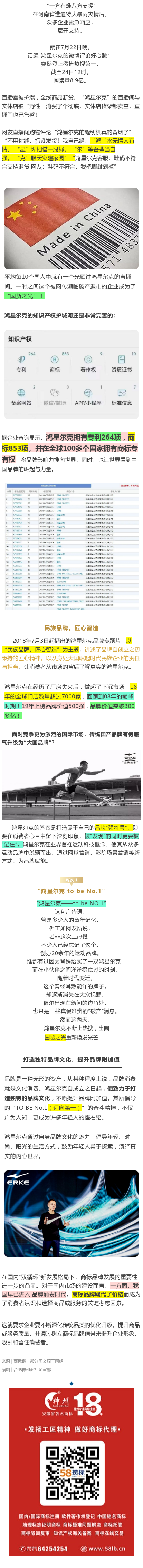 “鴻星爾克”攜853項商標，榮登中國500最具價值品牌榜