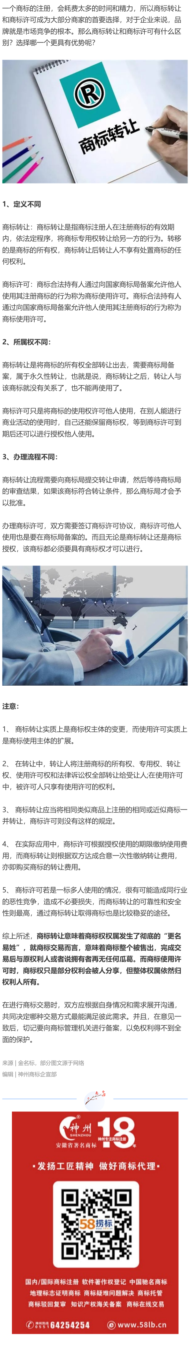 商標(biāo)轉(zhuǎn)讓和商標(biāo)許可有什么區(qū)別？哪個(gè)更具有優(yōu)勢(shì)？